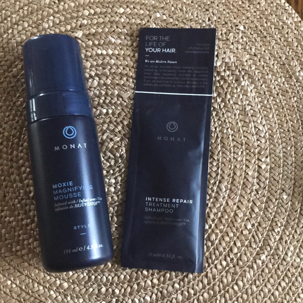 Monat Moxie Mousse and Sample Shampoo Bundle *